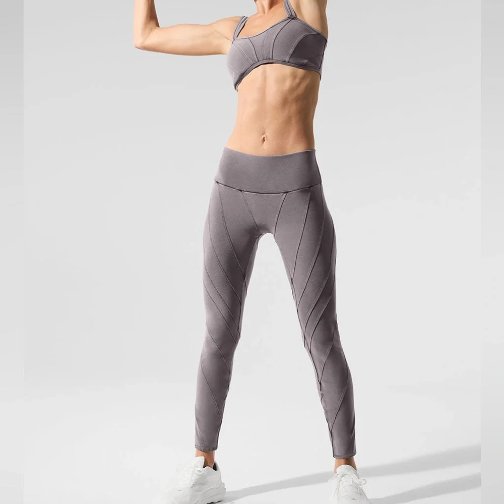 NWT 🌟 ALO yoga alosoft High-Waisted Sunray Leggings - Picture 3 of 12